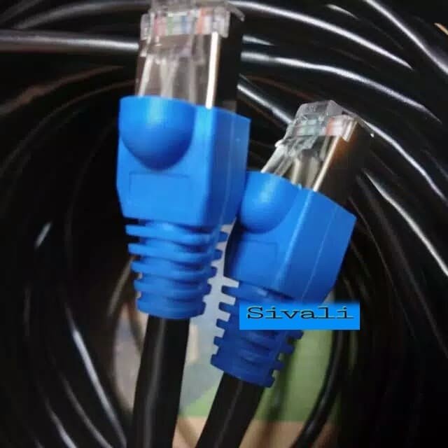 55 METER KABEL LAN FTP CAT5E OUTDOOR BLACK [SIAP PAKAI]