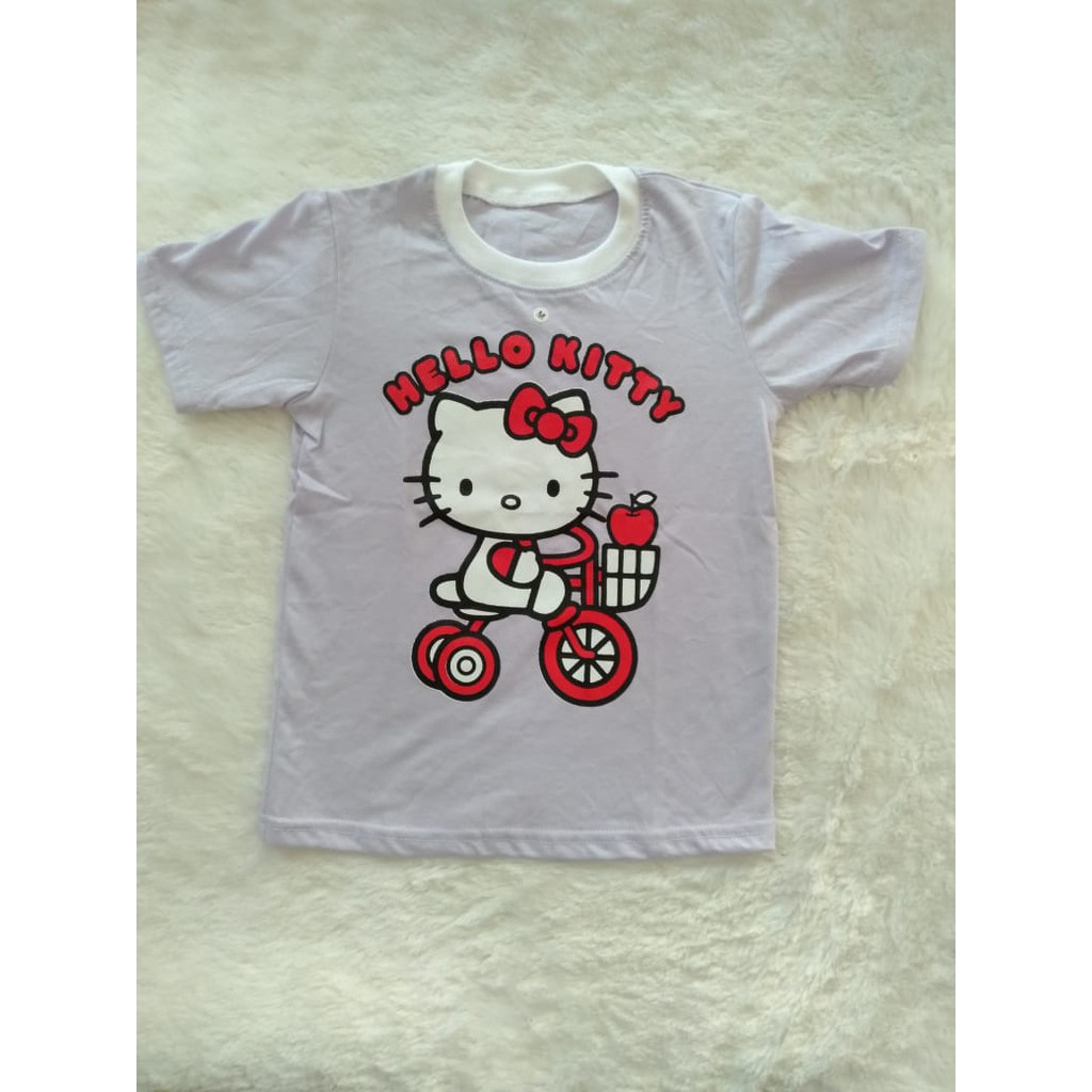 kaos anak motif karakter ukuran XL usia 4-5 tahun-5