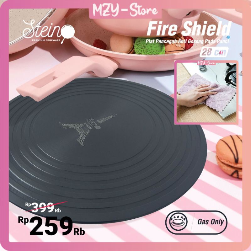 (FREE Lap + Ready Stok) Stein Fire Shield Steincookware Plat Anti Gosong Pelindung Panci Alas Panci Stein Diameter 28 cm - ORIGINAL