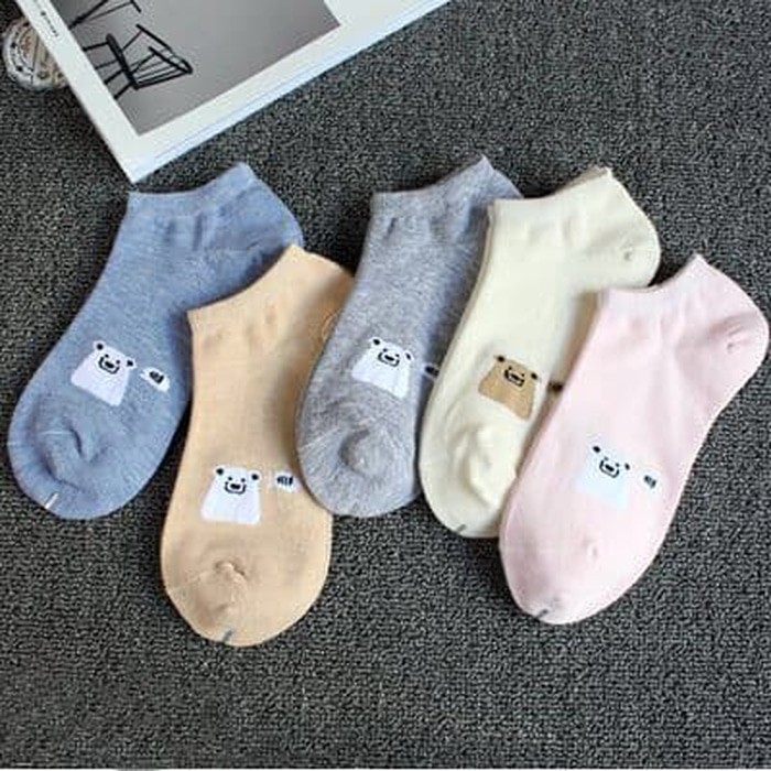 kaos kaki  kucing  lucu bagus pendek kaos kaki/D1 S110