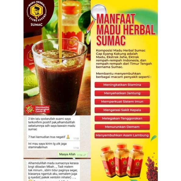 MADU SUMAC CAP EYANG KAKUNG TERMURAH HARGA GROSIR