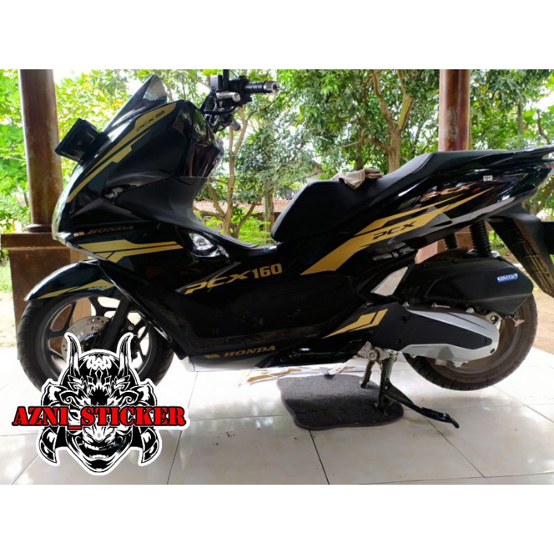 Bisa COD Stiker pcx 160 gold Stiker honda pcx 160 gold satu set lampu warna kuning