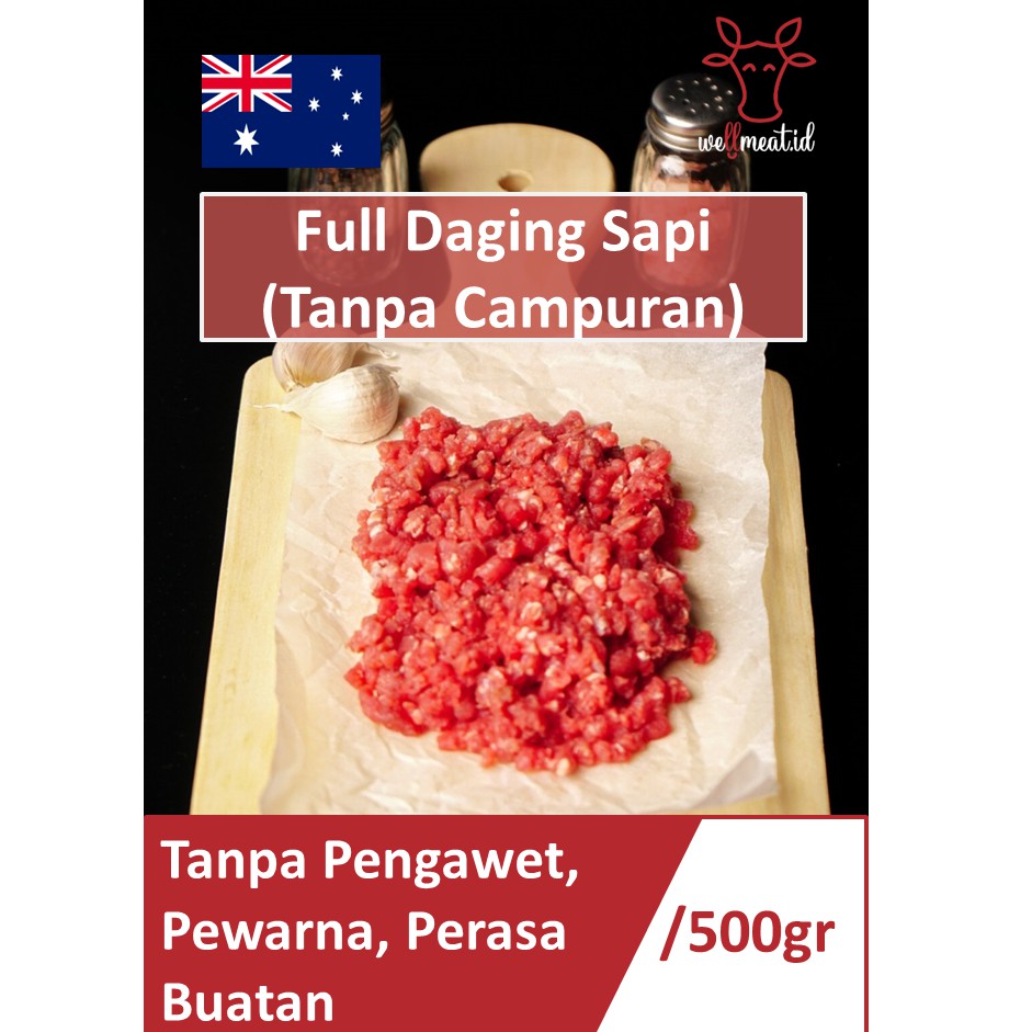 

Daging Sapi Giling 1/2KG Import Australia Minced Ground Beef Kualitas Premium Termurah