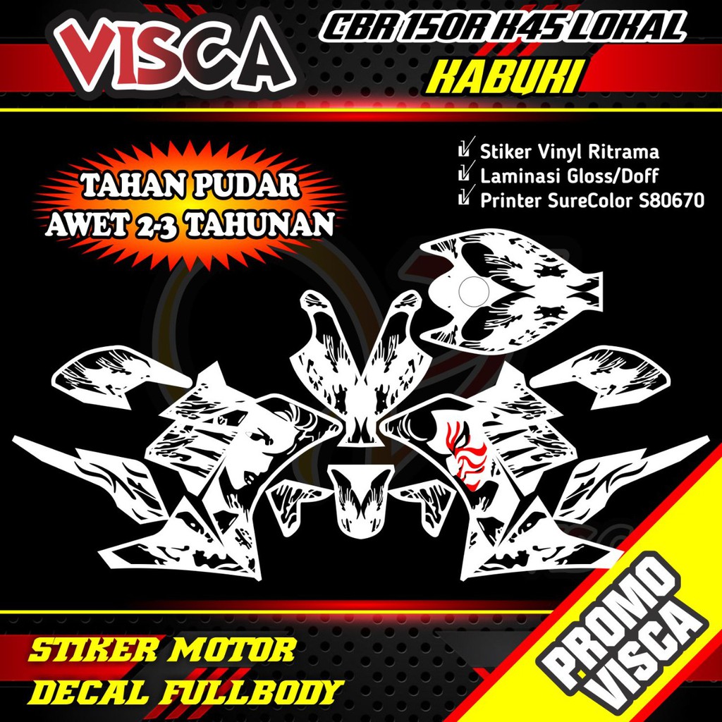 Decal Cbr 150r K45 lokal Full Body Decal Cbr 150r Full Body Stiker Cbr150r Full Body Kabuki
