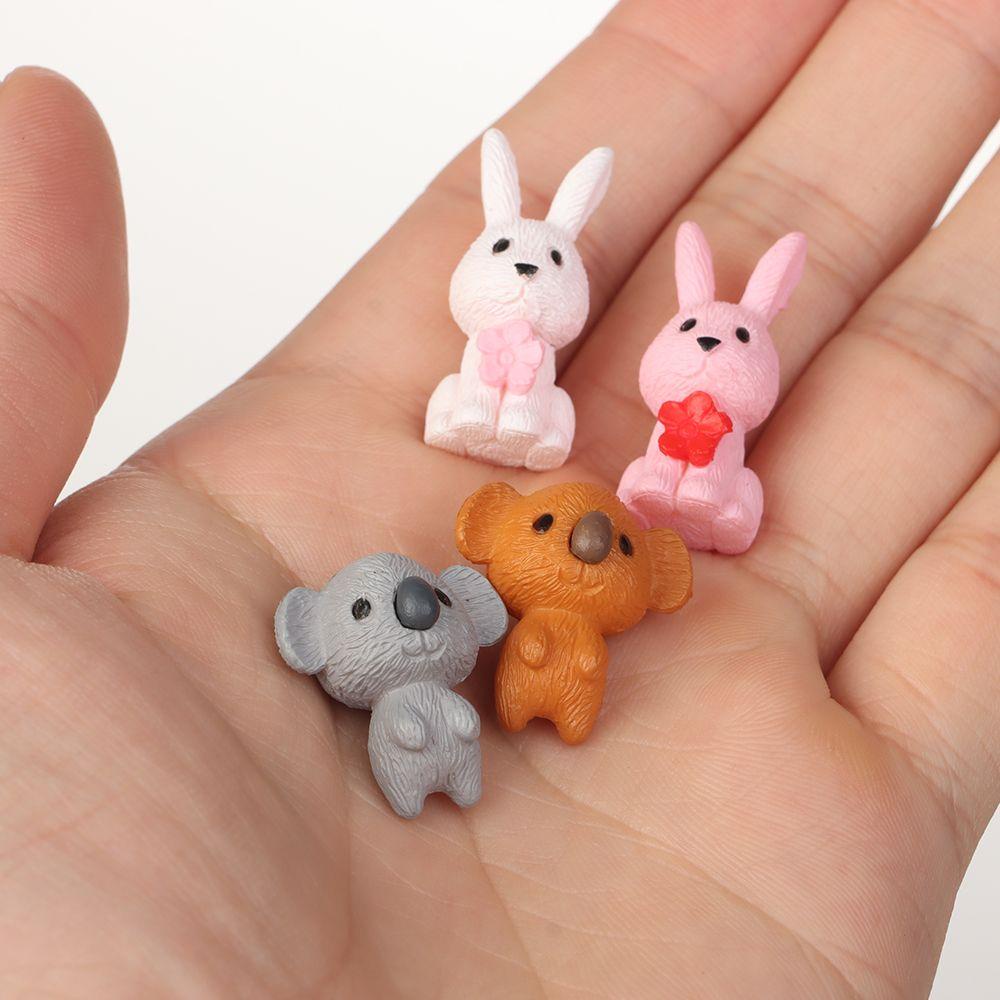 Nanas Saku Kelinci Koala Lucu Desktop Ornamen Taman Miniatur