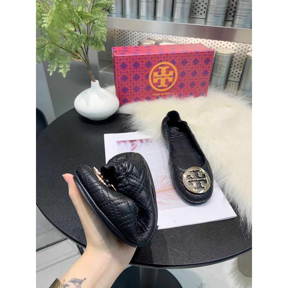 [Instant/Same Day] STB03   Ori TB sheepskin with electric embroidered diamond design ladies flat shoes flat shoes  xie