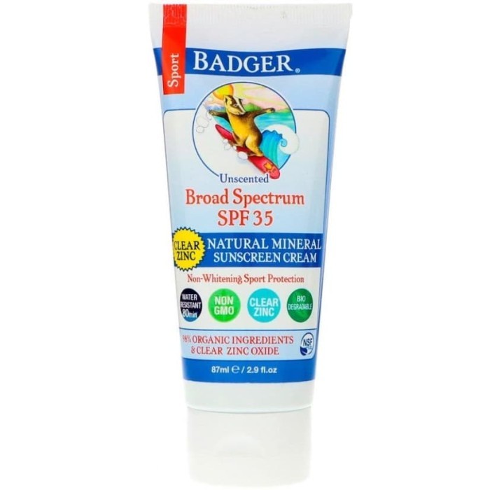 Badger Sport Sunscreen SPF35 (87ml) Tabir Surya Bebas Zinc ORI USA