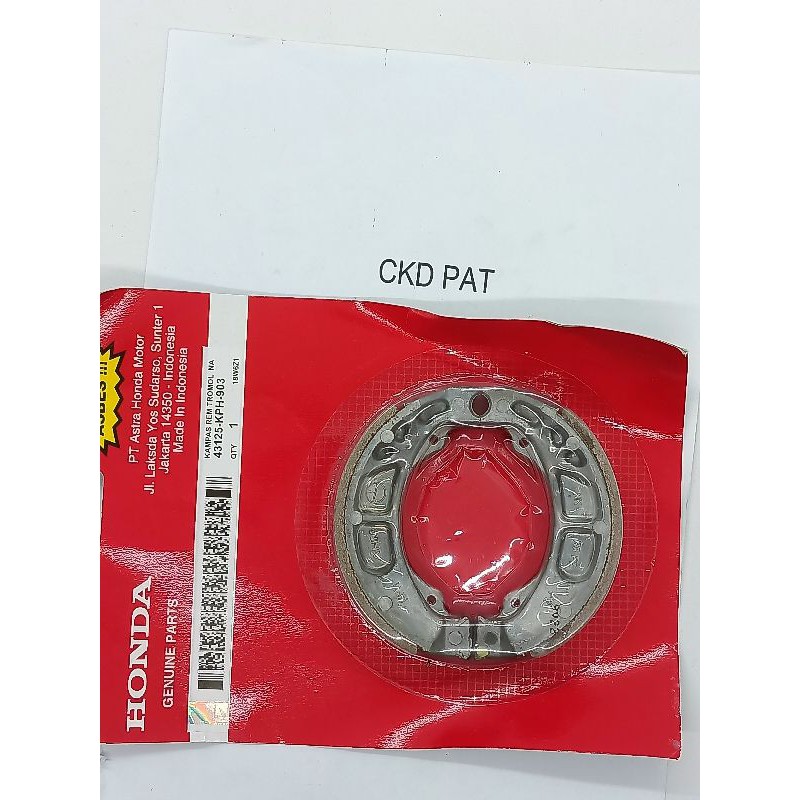 kampas rem belakang karisma Supra 125