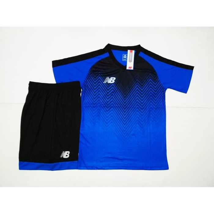 Olahraga Setelan Jersey Bola / Futsal (Cocok Untuk Kaos Tim) NB03 BLUE BLACK