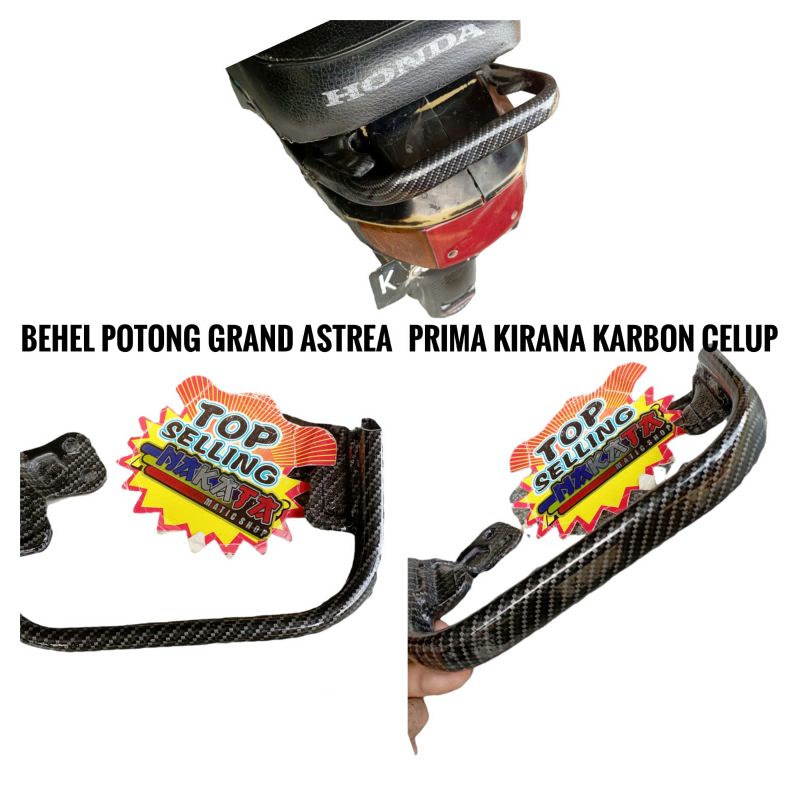 behel belakang potong motor honda grand astrea karbon celup begel grand potong carbon celup pegangan