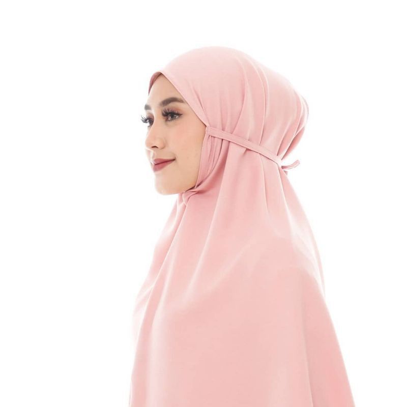 Jilbab Khimar Syiria Tali Jumbo Non Pet Hijab Bergo Maryam Jumbo Wolfis