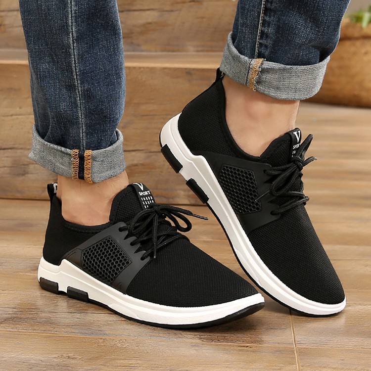 1001 IMPORT SEPATU SNEAKERS PRIA SPORT V TALI  !!! - 3 WARNA