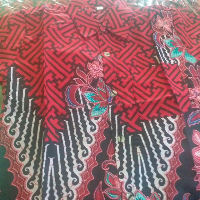 Batik Couple Keluarga Sania Ruffle Ori Ndoro Jowi Dnt Motif Manggar