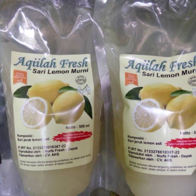 

Aqiilah Fresh Sari Lemon Murni