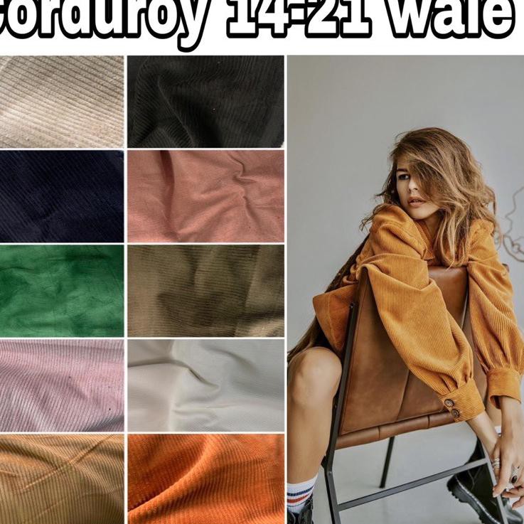 [EDI.1359] Kain corduroy meteran Lagi viral ,,TRIMS...,
