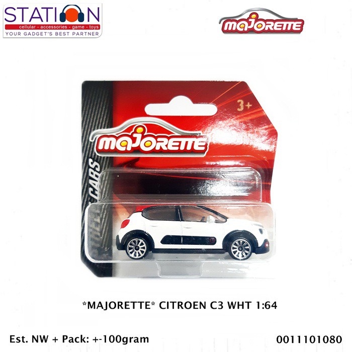 MAJORETTE CITROEN C3 WHITE 1-64