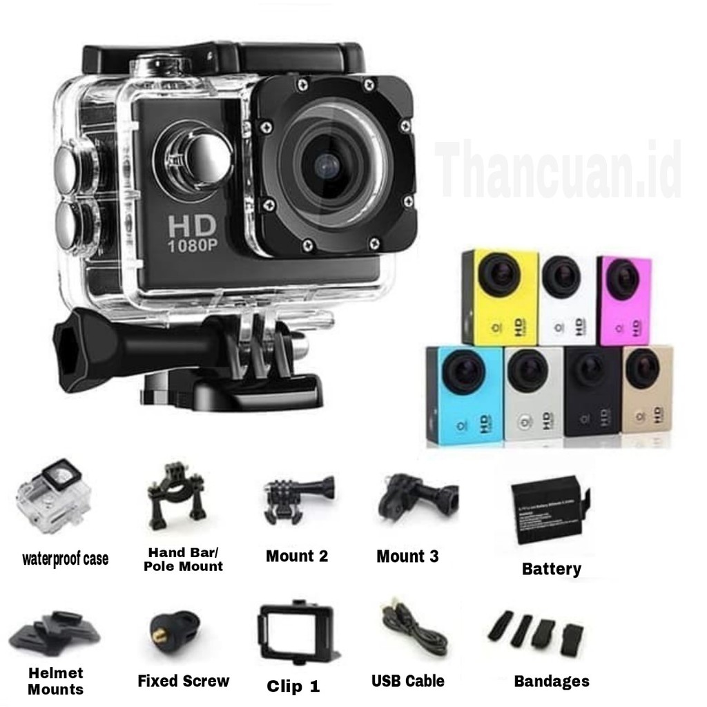 Sportcam Kogan 4k Non Wifi Camera Gopro Action Cam Kamera Sport Kogan Shopee Indonesia