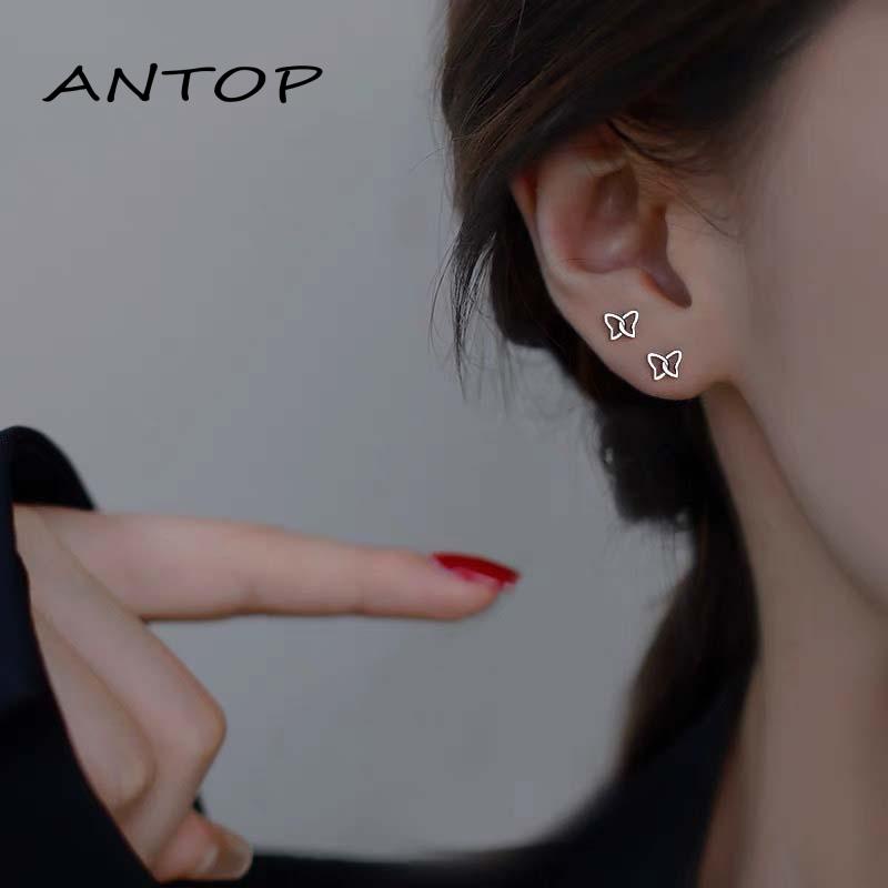 Anting Stud Bahan S925 Silver Untuk Wanita