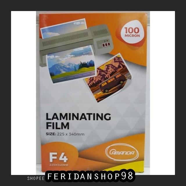 

FS60 KERTAS FOLIO AMANDA PLASTIK LAMINATING ATK FOLIO 100 MICRON BY FERIDANSHOP98