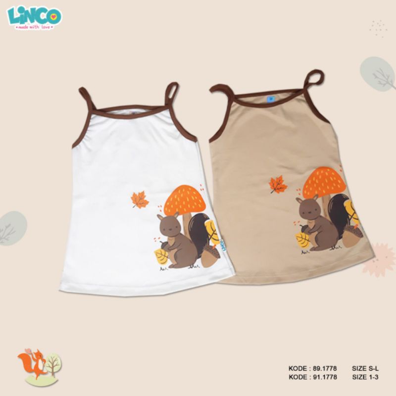 Tank Top Squirell Anak Bayi Linco / Baju Anak Bayi