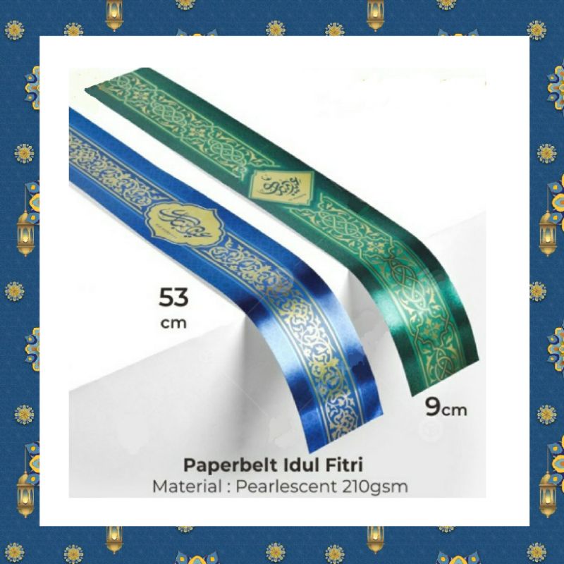 

Paper Belt Idul Fitri Paperbelt Lebaran Sleeve Eid Mubarak Sabuk Kertas