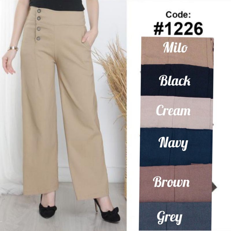 CELANA KULOT SKY MODE / CELANA PANJANG WANITA / CELANA KULOT WANITA