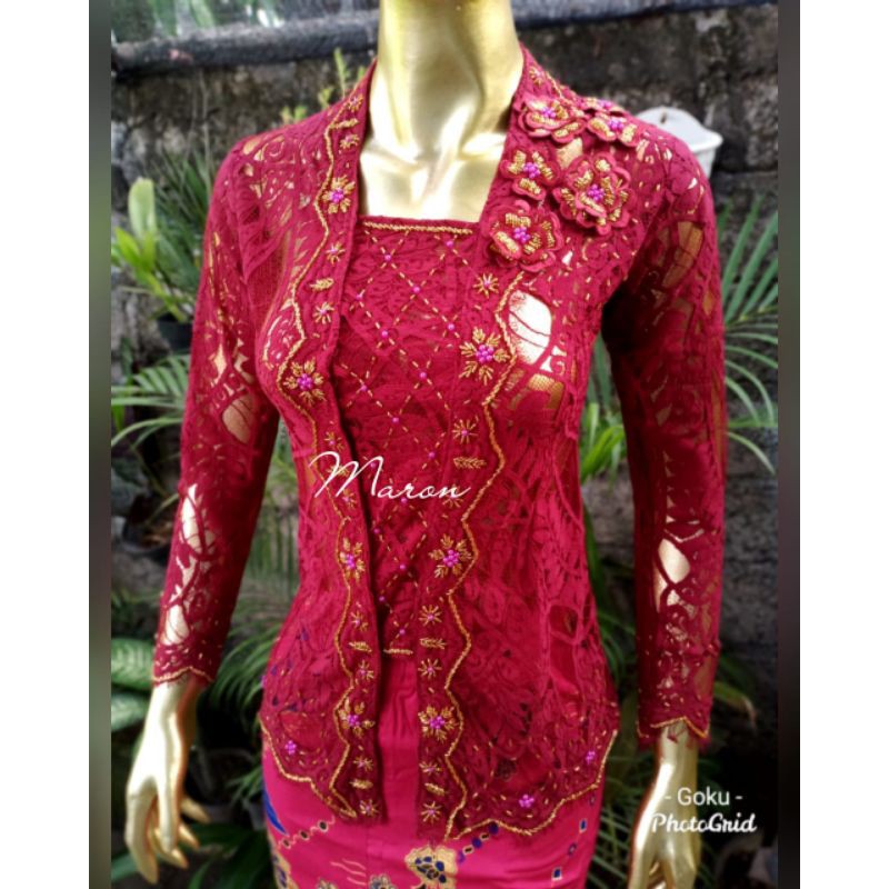 Kebaya jadi Payet tempelan bordir