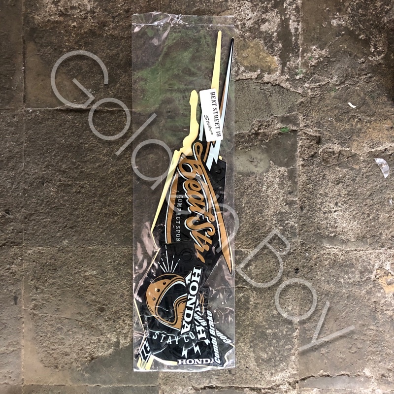 Striping stiker Motor Honda Beat Street 2018 Sticker Honda Beat Fi Street 2018 Hitam