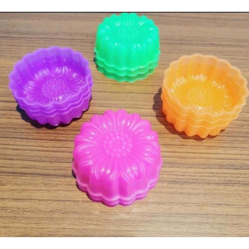 4 pcs cetakan jelly berbagai macam bunga/cetakan agar karakter