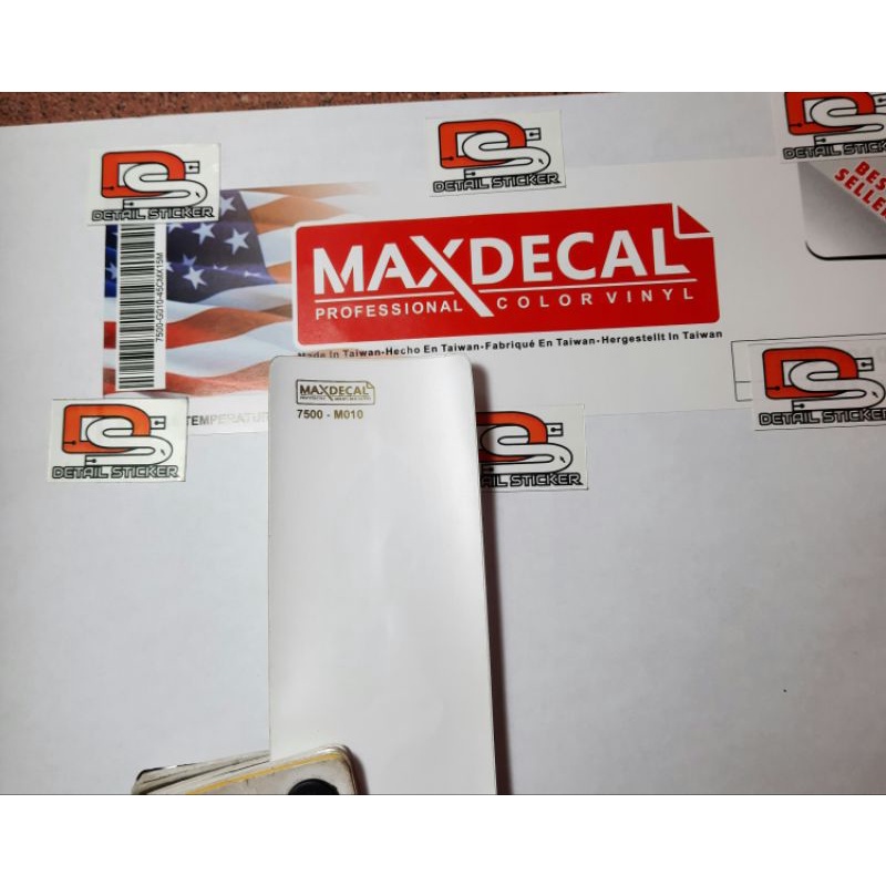 Sticker Skotlet Maxdecal 7500 M010 Max Decal  Putih Doff