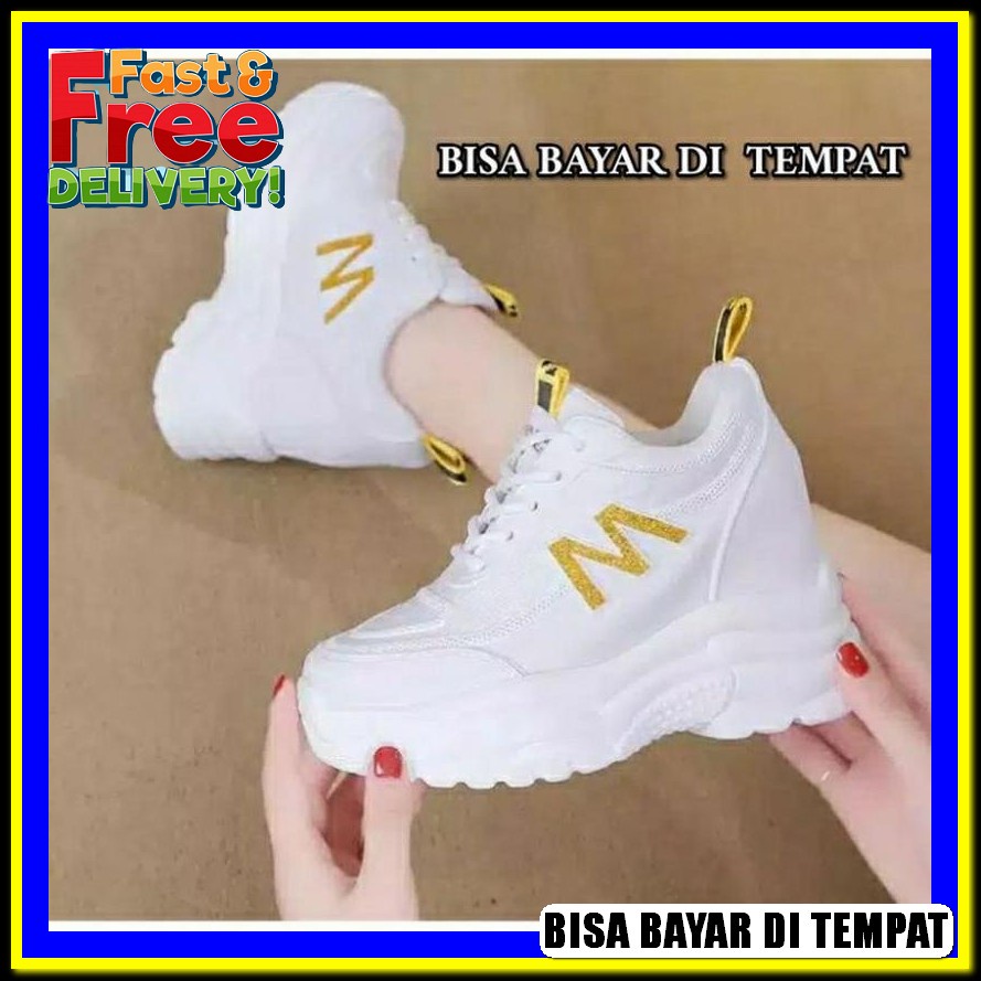 Sepatu Sneakers Sport Santai Casual Cewek Korea Warna Maroon Cewek Termurah Sepatu Olahraga  Putih W