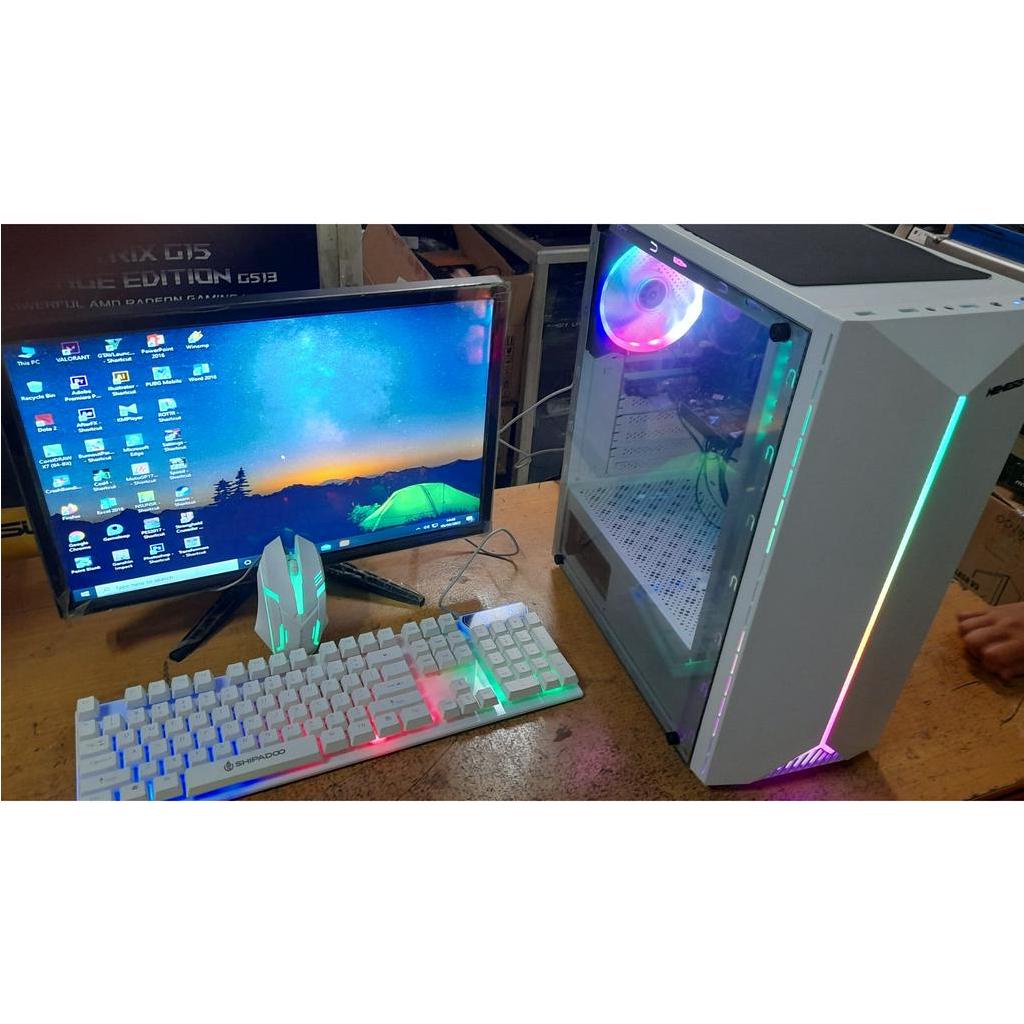 Pc gaming i7 ram16gb ssd hdd 500 vga 4gb ddr5 monitor 22