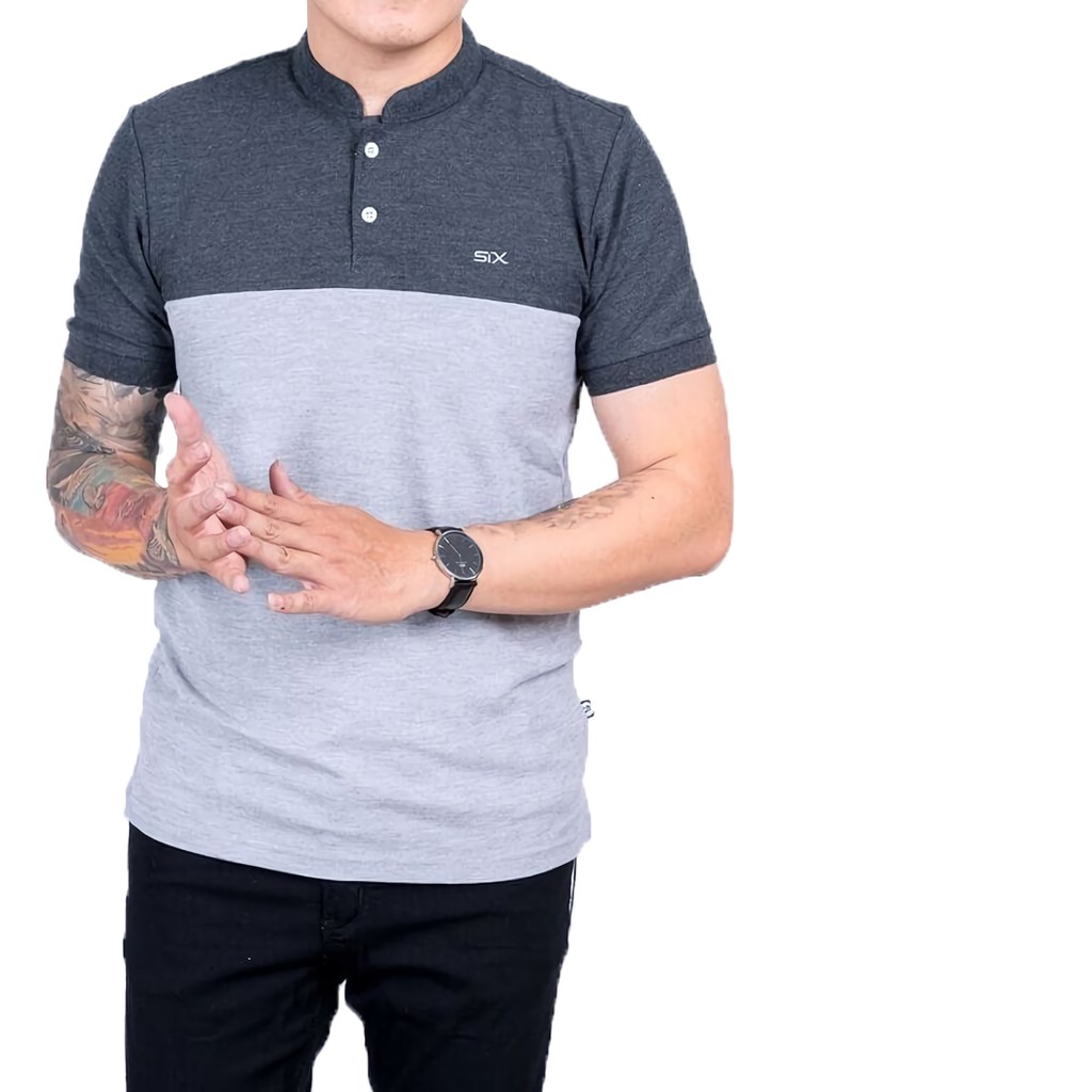 gbm shop Kaos Polo Shirt Pria Kombinasi Polo Kerah gbm shop Kaos Polo Shirt Pria Kombinasi Polo Kerah