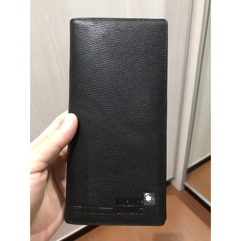 Dompet cowok Mont Blanc hitam panjang
