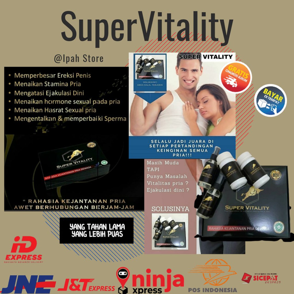 Super Vitality Obat Kuat Pembesar Mr P dan Stamina Pria Perkasa