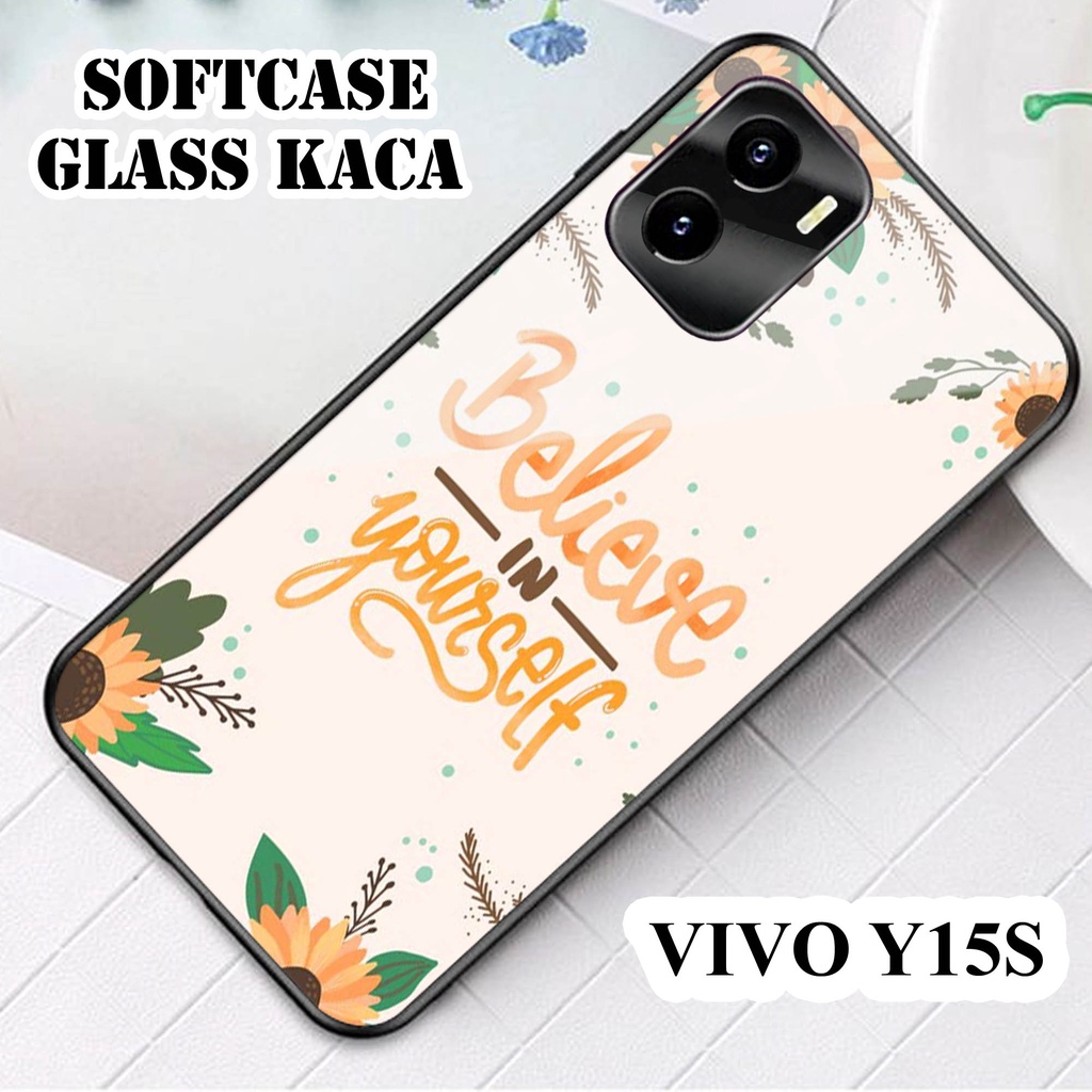 Softcase Glass Kaca VIVO Y15 S - Casing HP VIVO Y15 S[ S44].