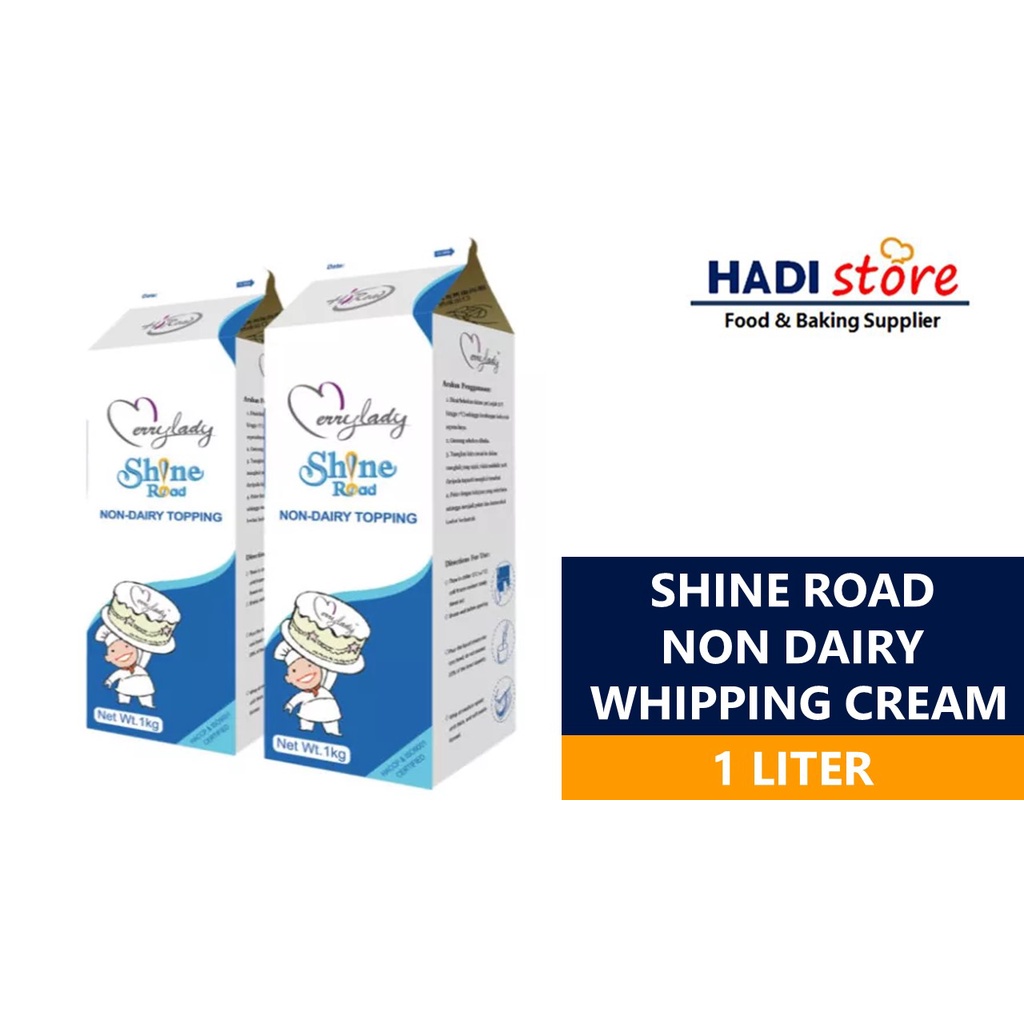 Jual SHINEROAD SHINE ROAD WHIPPING CREAM WHIP NON DAIRY TOPPING 1LT 1 LITER Shopee Indonesia