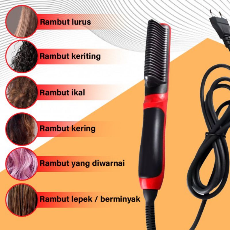 SASL Catok Sisir Pelurus Rambut 908 Vlasy Elektrik Hair Straigtener