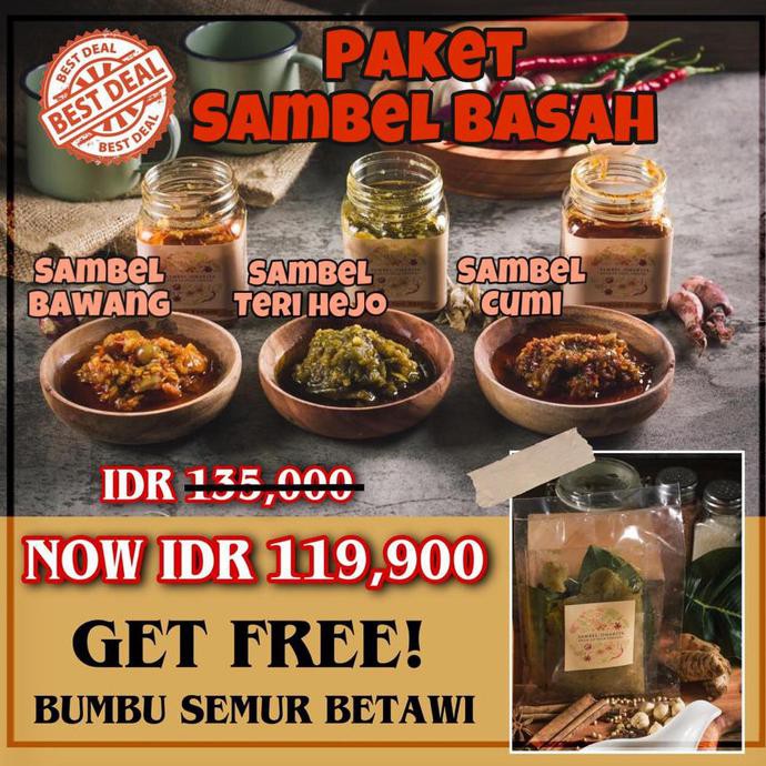

Dijual Paket Sambel Basah Terlaris
