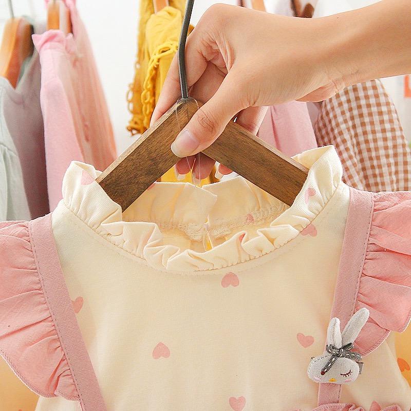 Dress Anak Perempuan Motif Pink Rabbit