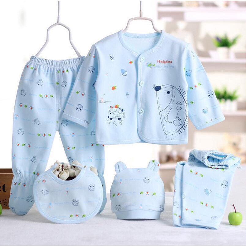 LID9038 - 5 in 1 Set Baju/ Piyama Baby Soft &amp; Comfortable Cotton