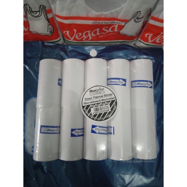 Label Thermal Sticker Roll 78x40 || Label Sticker Printer 80MM