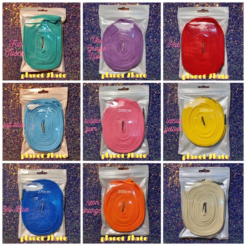 PlanetSkate 1 Pair Roller Skate lace / Inline Skate Lace / Ice Skate Laces Shoe Laces 280cm