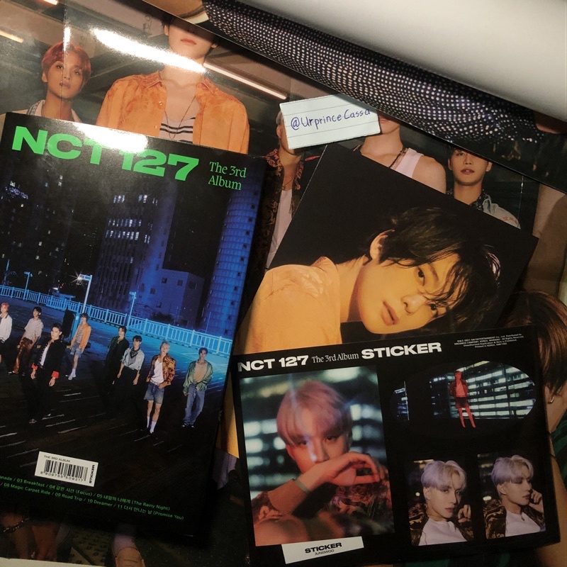 Album Only NCT 127 sticker seoul city ver. postcard jaehyun sticker jungwoo