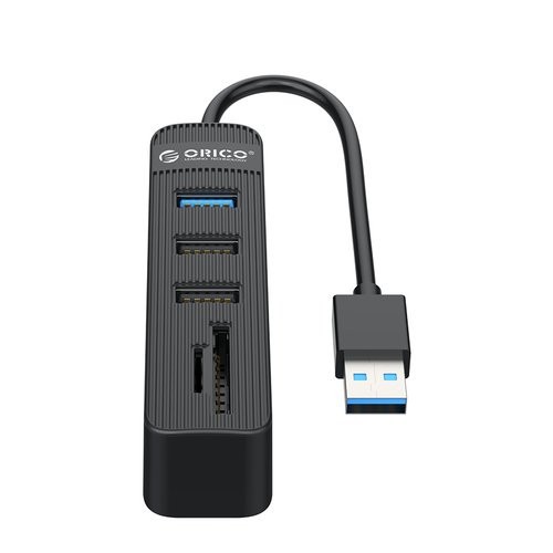 Usb-A 3.0 Hub orico 3 port 2.0 3.0 5Gbps 480Mbps with Card Reader tf sd twu32-3Ast - Terminal usb3.0 3 slot