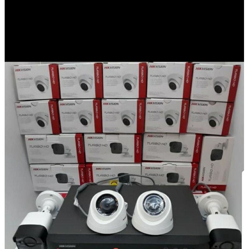 Paket Cctv HIKVISION 5MP 8CH 4 Camera Komplit Tggl Pasang NEW