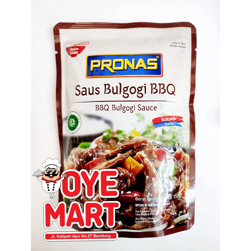 PRONAS SAUS BULGOGI BBQ 250GR