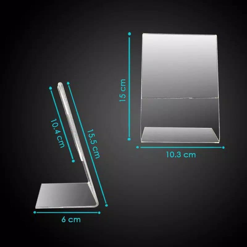 

Nama duduk acrilil/Acrylic akrilik tempat brosur A6 acrylic no meja brosur holder 15x10.3