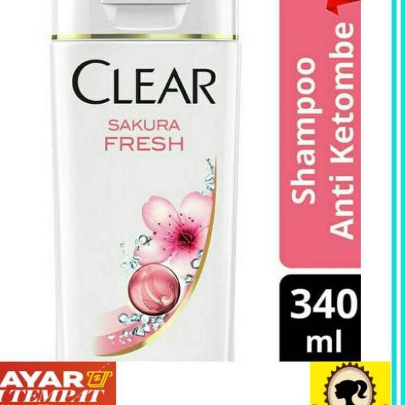 >317 CLEAR SHAMPOO ANTI KETOMBE 340ML (SAKURA FRESH) 《
