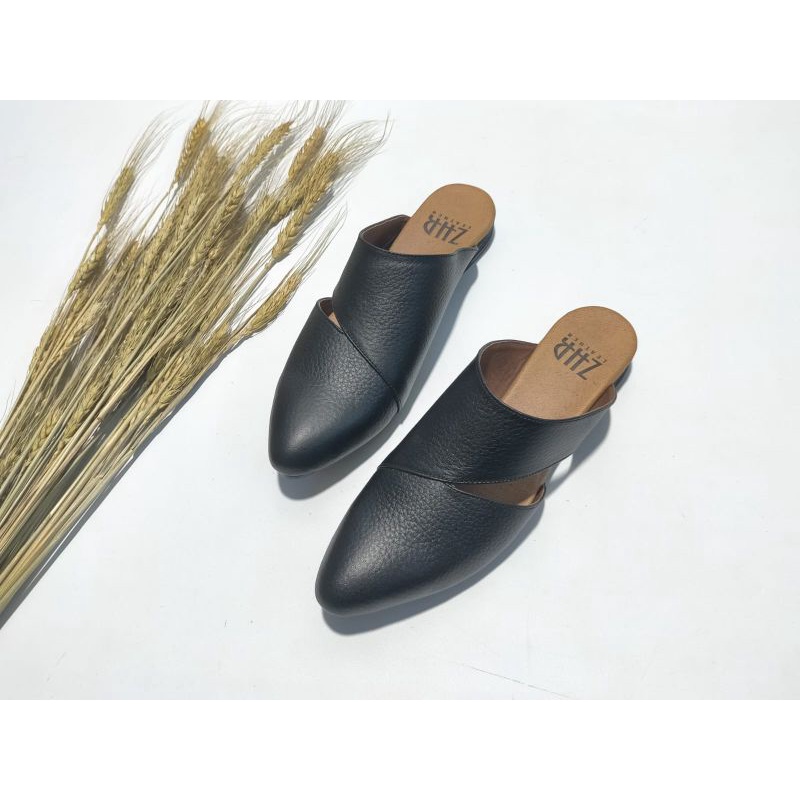 TUTONG WANITA-SEPATU SANDAL KULIT PAPIRUT GARUT